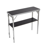 2 tier Portable Aluminum Alloy Foldable Bar Table