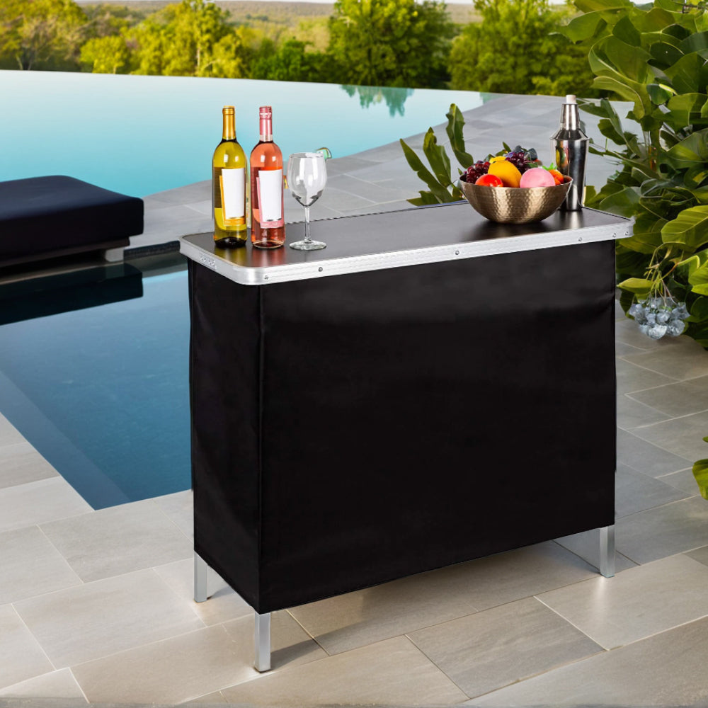 2 tier Portable Aluminum Alloy Foldable Bar Table