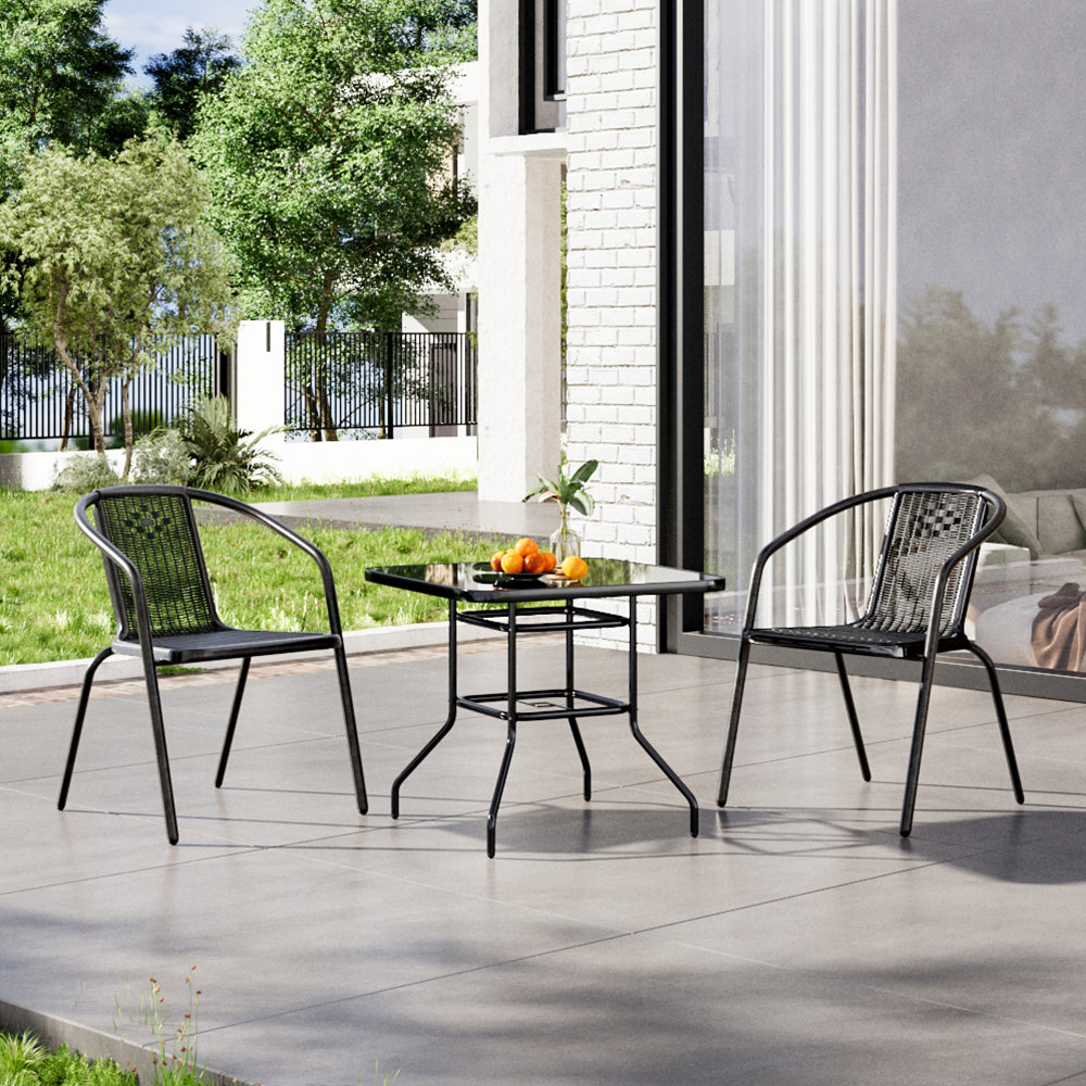 Square Garden Patio Dinning Bistro Table