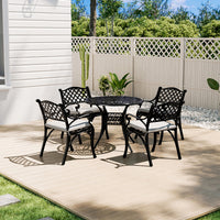 Garden Aluminium Dining Table and Seater Set