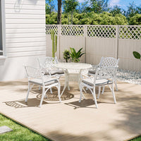 Garden Aluminium Dining Table and Seater Set