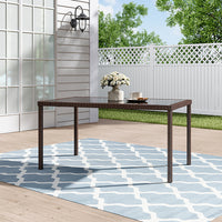 4.9' Garden Rectangle Rarran Outdoor Dining Table