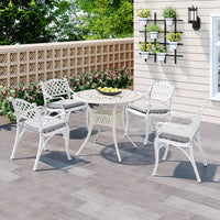 Garden Aluminium Dining Table and Seater Set