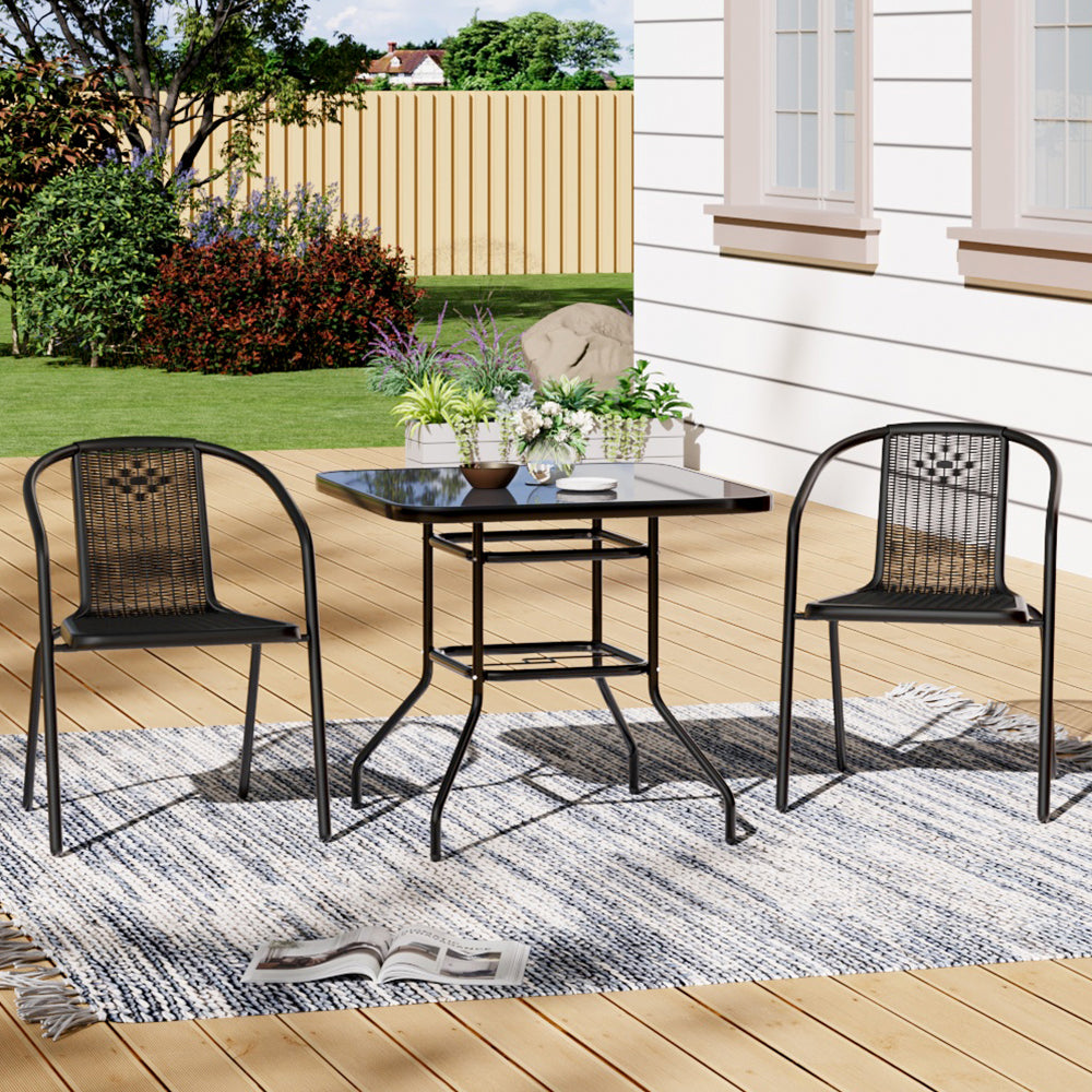 Square Garden Patio Dinning Bistro Table