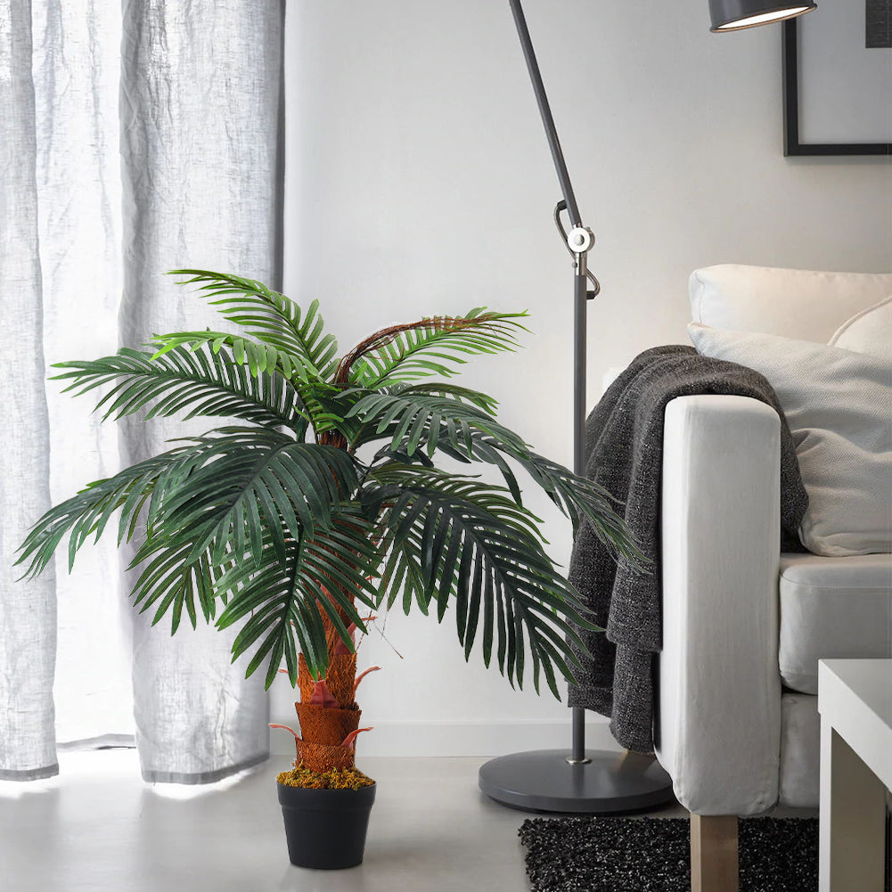 1M Artificial Potted Palm Tree For Home Decoration