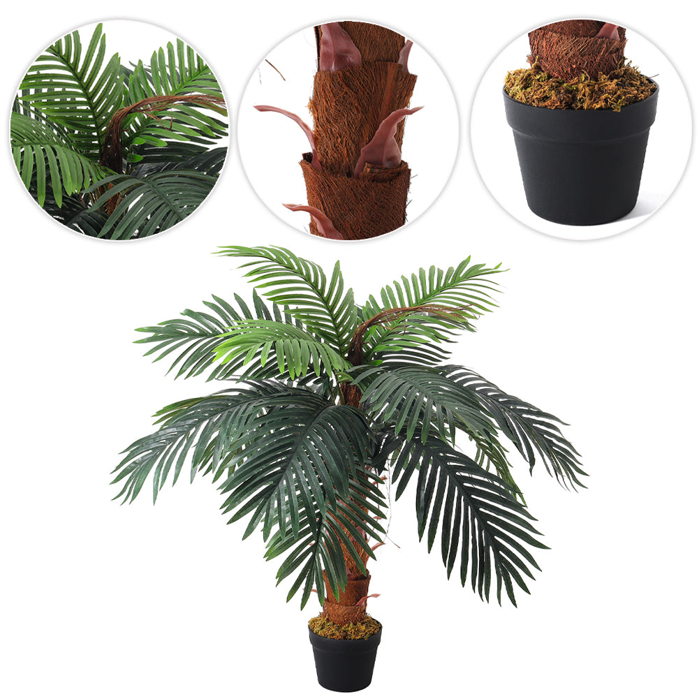 1M Artificial Potted Palm Tree For Home Decoration