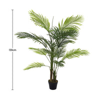 130cm Artificial Plant Bamboo Palm Tree in Pot In/Outdoor Decor