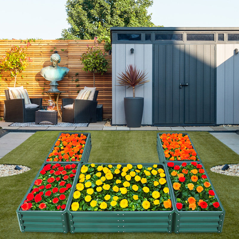 Outdoor U-shaped Metal Raised Garden Bed