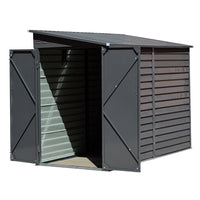 9ft W Motorcycle Storage Shed Lockable Steel Garden Bike Shed Garden Sheds Living and Home 