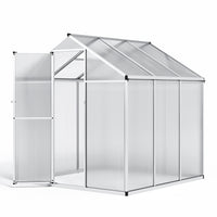 Aluminium Polycarbonate Apex Greenhouse