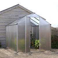 Aluminium Polycarbonate Apex Greenhouse