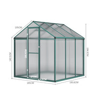 Aluminium Polycarbonate Apex Greenhouse