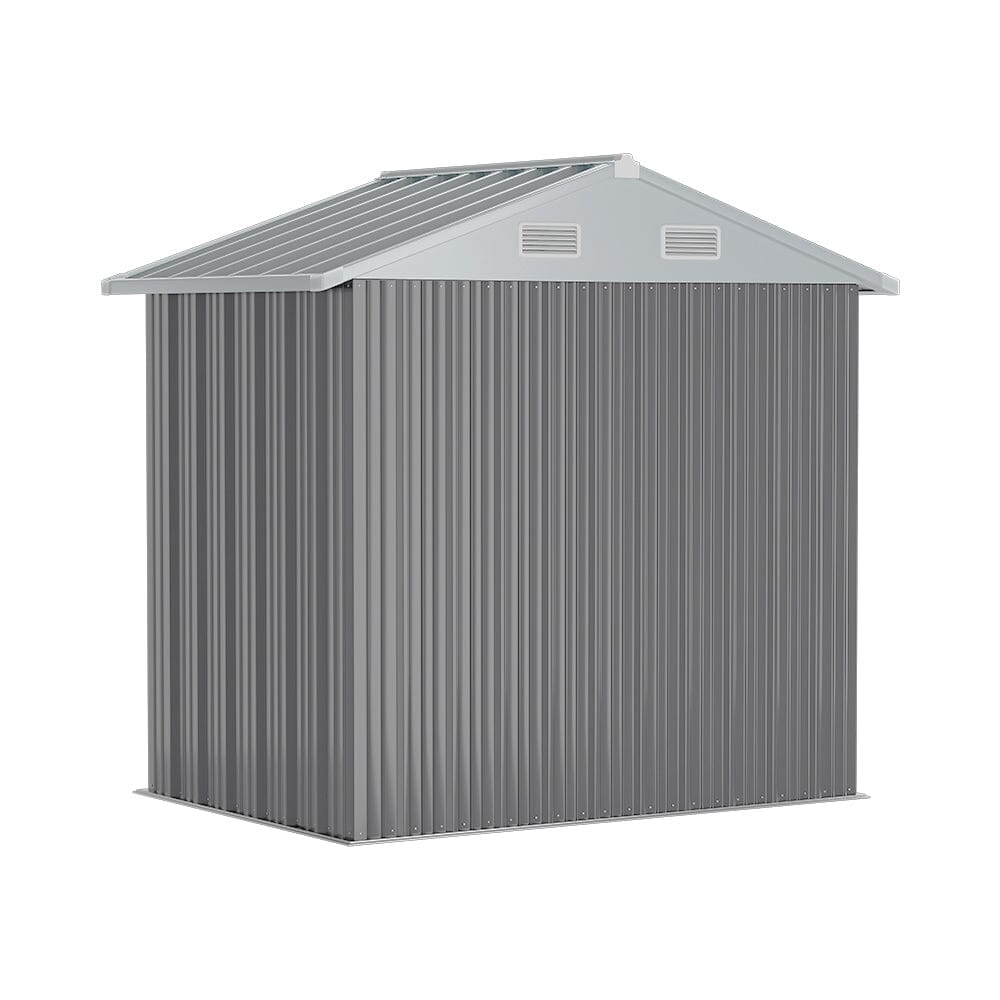 6.5 x 6ft Metal Garden Storage Shed Outdoor Storage Tool House with Lockable Door Garden Sheds Living and Home 