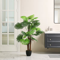 140cm Artificial Palm Tree with Plastic Planter Pot for In/Outdoor Decoration