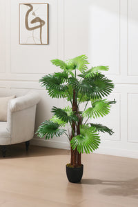 140cm Artificial Palm Tree with Plastic Planter Pot for In/Outdoor Decoration