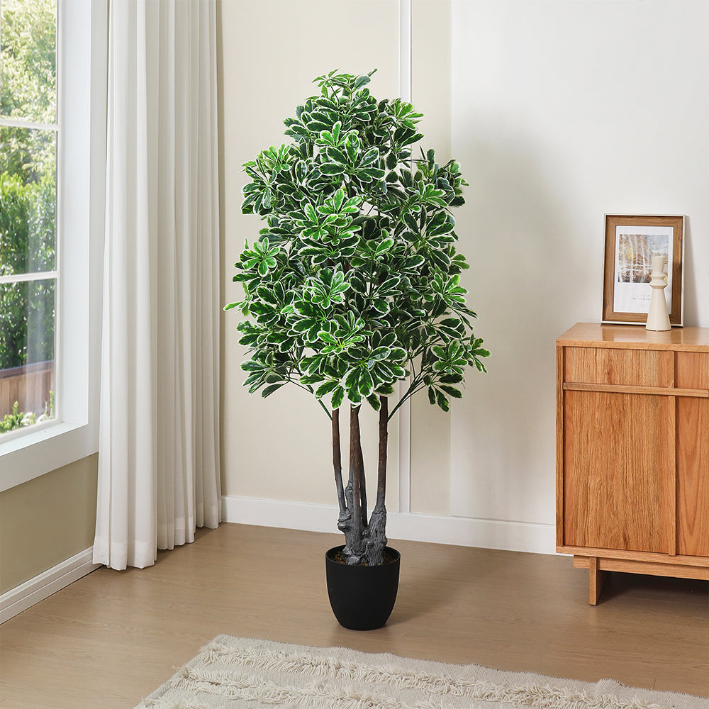 160cm Artificial Schefflera Arboricola Tree in Pot for In/Outdoor Decoration