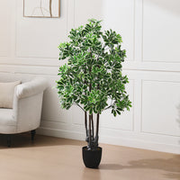 160cm Artificial Schefflera Arboricola Tree in Pot for In/Outdoor Decoration