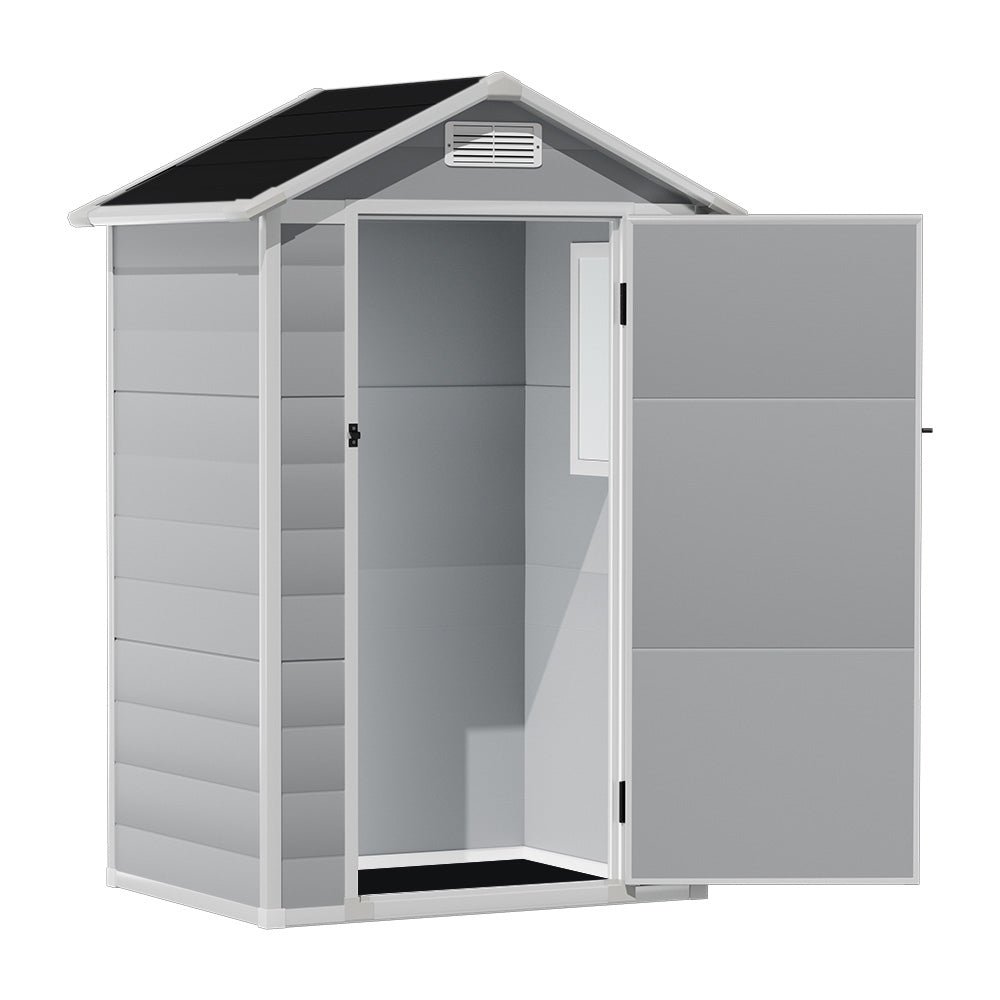 4X3FT Apex Roof Garden Shed Outdoor Storage House with Lockable Door