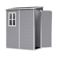 5X4FT Garden Plastic Storage Shed with Lockable Door