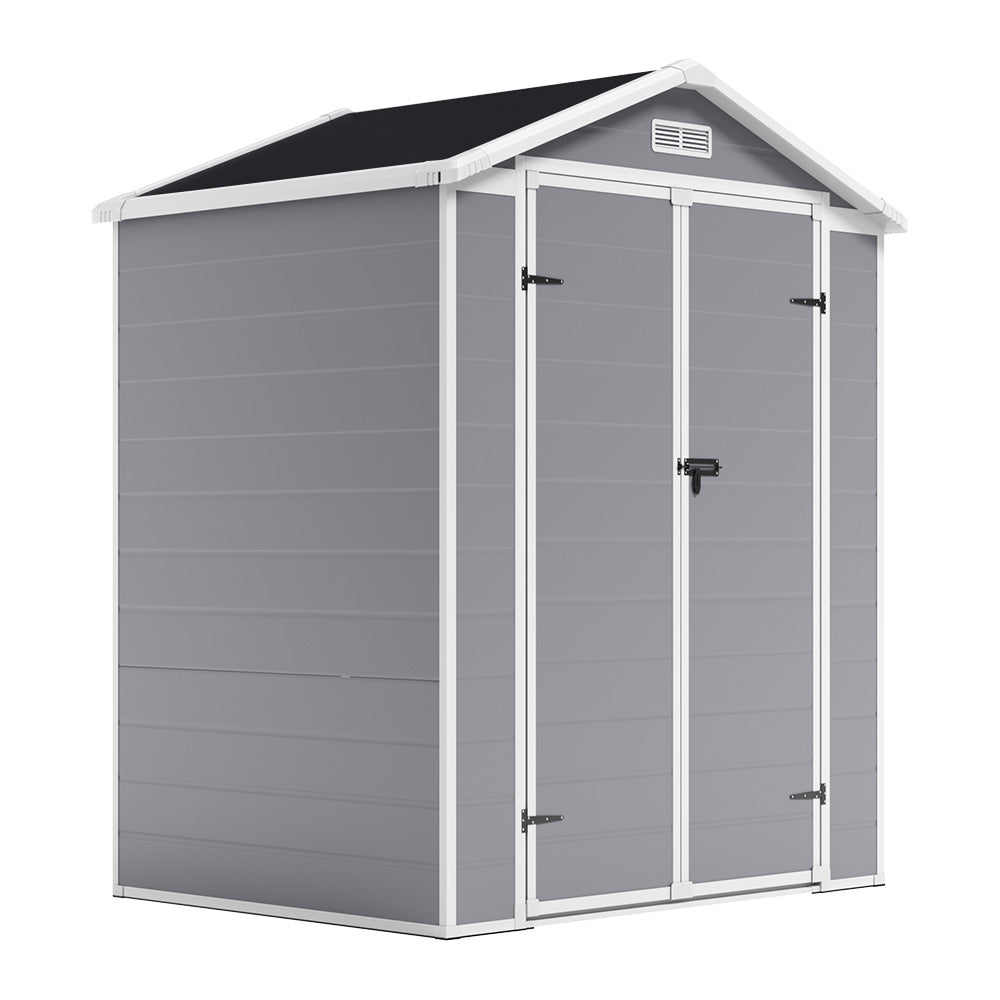 5X4ft Outdoor Garden Storage Shed Plastic Pent Shed