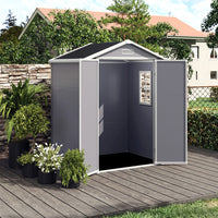 5X4ft Outdoor Garden Storage Shed Plastic Pent Shed