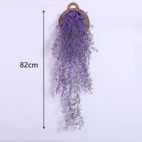 Hanging Ivy Plants Wall Decor Artificial Floral Vines for Party Xmas Christmas Living and Home 