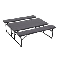 151cm W Foldable Picnic Table and Bench Set Garden Dining Tables Living and Home 