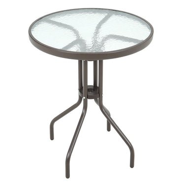 1.9' Garden Modern Round Glass Tabletop Dinning Table