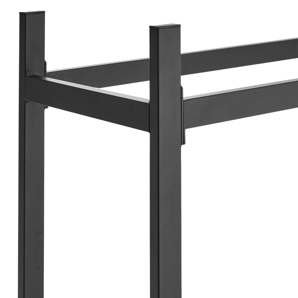 Black Metal Powder Coated Firewood Logs Holder