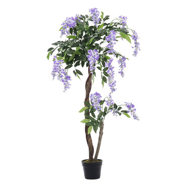 120CM Height Artificial Plants Violet Flowers Tree with Pot
