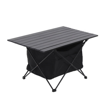 Camping Table Foldable Aluminium Roll Up Top Portable Outdoor Use