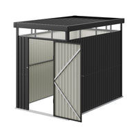 Weatherproof Metal Garden Storage Shed with Lockable Door and Window