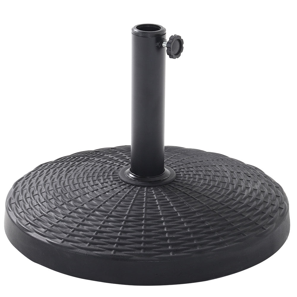 Stylish Resin Parasol Base Sturdy Weather Resistant Outdoor Parasol Stand