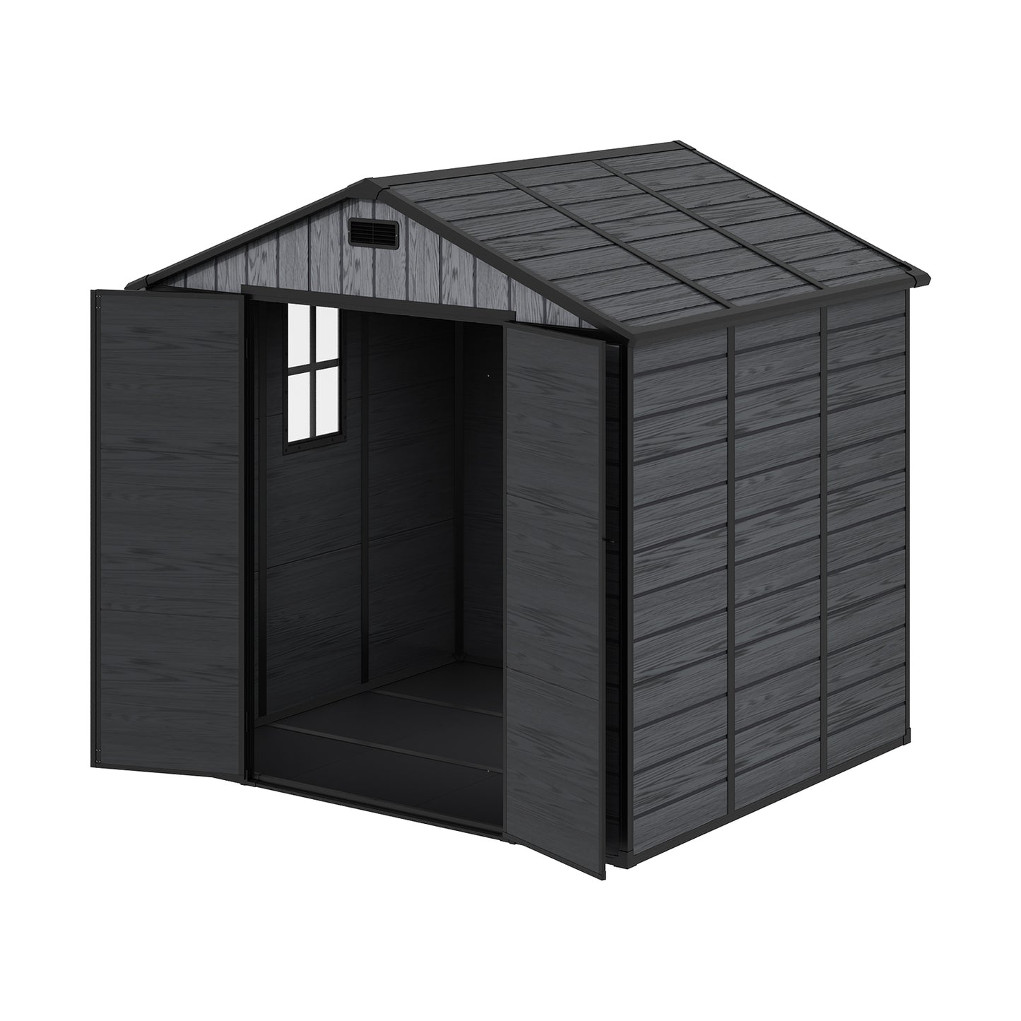 Double Doors Waterproof Garden Storage Tool Shed with Window
