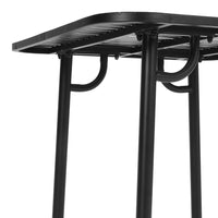 Black Wrought Iron Garden Patio Metal Table
