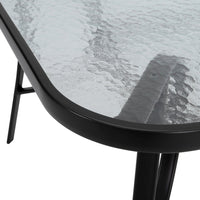 Patio Table Garden Coffee Table Rectangle Dining Table with the Umbrella Stand Hole Garden Dining Table Living and Home 