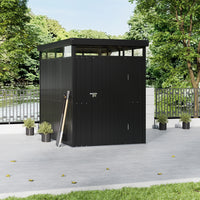Weatherproof Metal Garden Storage Shed with Lockable Door and Window