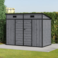 6/7x4ft Garden Storage Shed with Window Double Doors and Floor